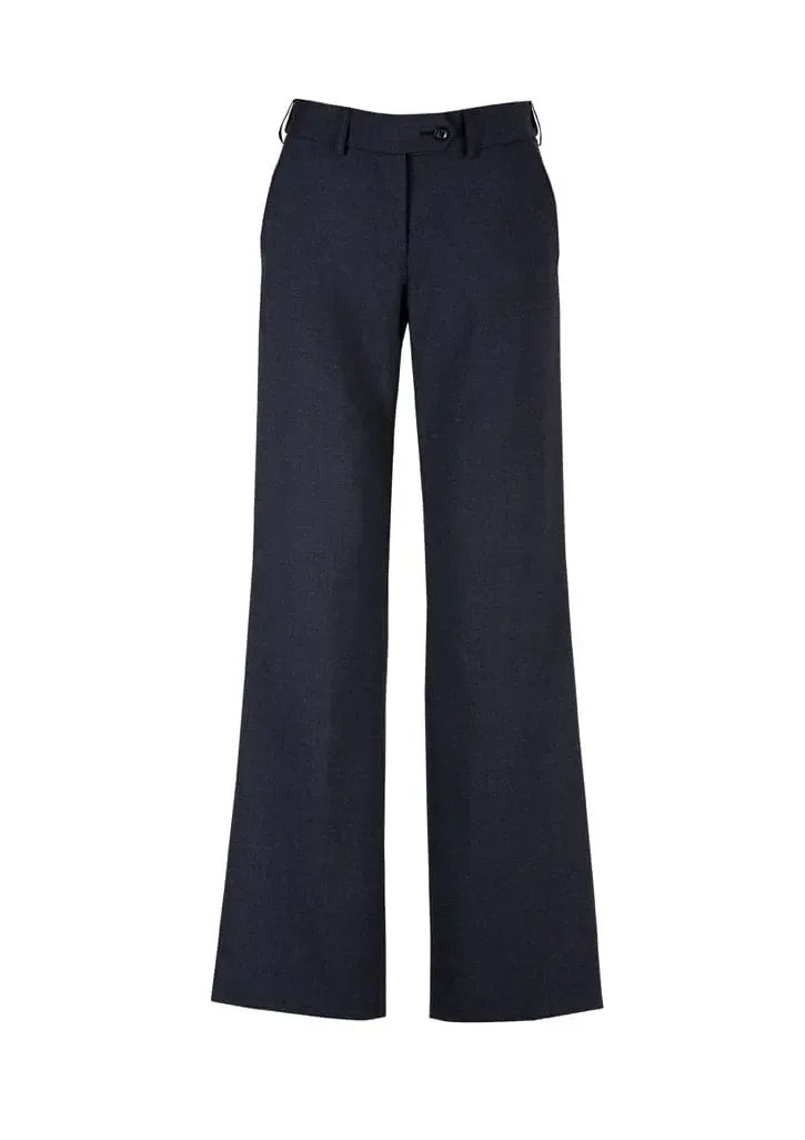 Biz Corporates Womens Mid Rise Adjustable Waist Pant 14015 - Flash Uniforms